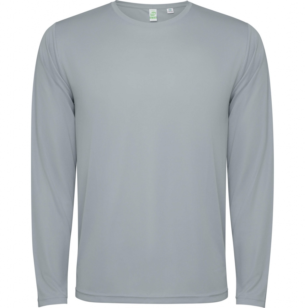 ESTORIL L/S - Sportowa koszulka techniczna unisex z długim rękawem. Poliester z recyklingu, 125 g/m².