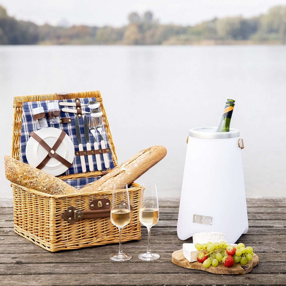 LE ZEN S - Głośnik bezprzewodowy 5W & Lampa LED & Cooler do wina na 1 butelkę