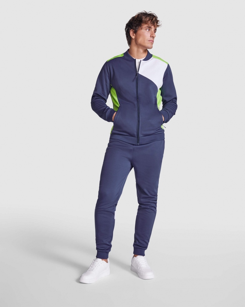 LEROS - Bluza sportowa zapinana na zamek, 240 g/m².