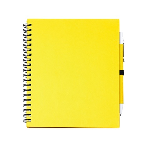 LEYNAX - Notatnik z gładkimi kartkami i uchwytem na długopis