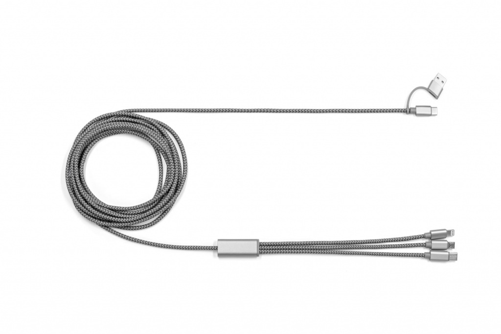TRIDENT ECO XL - Super długi, 300cm, kabel do ładowania 4w1