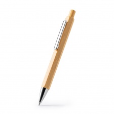 ALISTER - Długopis z sześciokątnym, bambusowym korpusem
