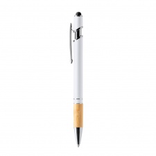 DEKEL - Metalowy długopis z bambusowym uchwytem