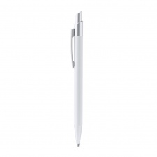 RECLUS - Długopis z aluminium z recyklingu o matowym, gumowym wykończeniu.